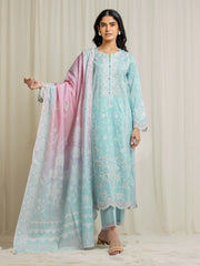 Unstitched Embroidered Lawn Suit - EWU6V1-33000-3P