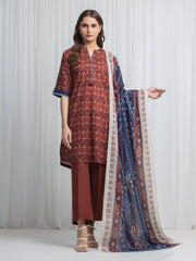Printed Lawn Suit - EWU6A1-36864-3P