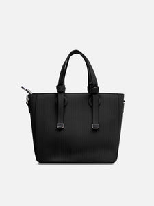 Women's Black Crossbody Satchel Bag - EAWHB5-035