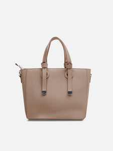 Women's Brown Crossbody Satchel Bag - EAWHB5-035