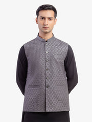 Men's Grey Waist Coat - EMTWC5-35964