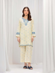 Pret 2Pc Embroidered Lawn Shirt Trouser - EWTKE5-81909ST