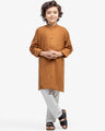 Boy's Mustard Kurta - EBTK25-3995