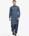 Men's Mid Night Blue Kurta Shalwar - EMTKST5-99531