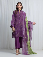 Printed Lawn Suit - EWU6A1-36861-3P