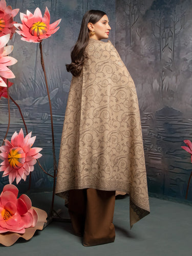 Pashmina Jacquard Zari Shawl - EWMS5-010