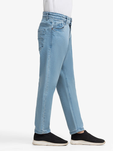 Boy's Light Blue Denim Pant - EBBDP5-003