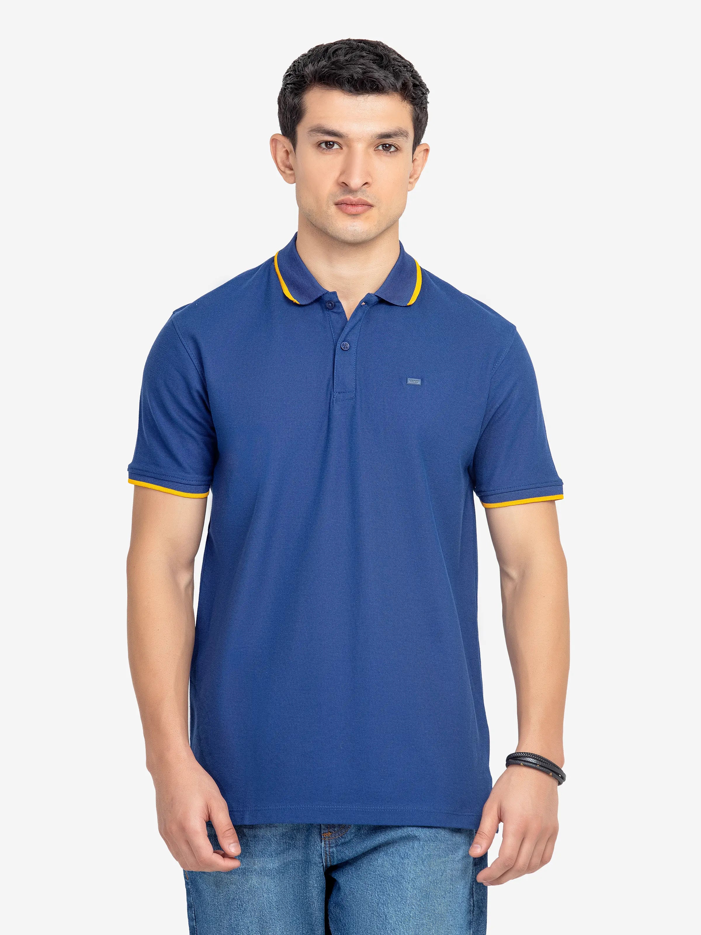 Men's Blue Polo Shirt - EMTPS5-005