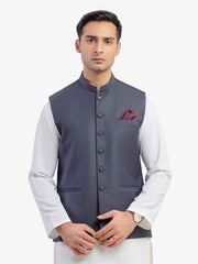 Men's Light Grey Waist Coat - EMTWC5-35963
