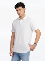 Men's Off White Polo Shirt - EMTPS5-031