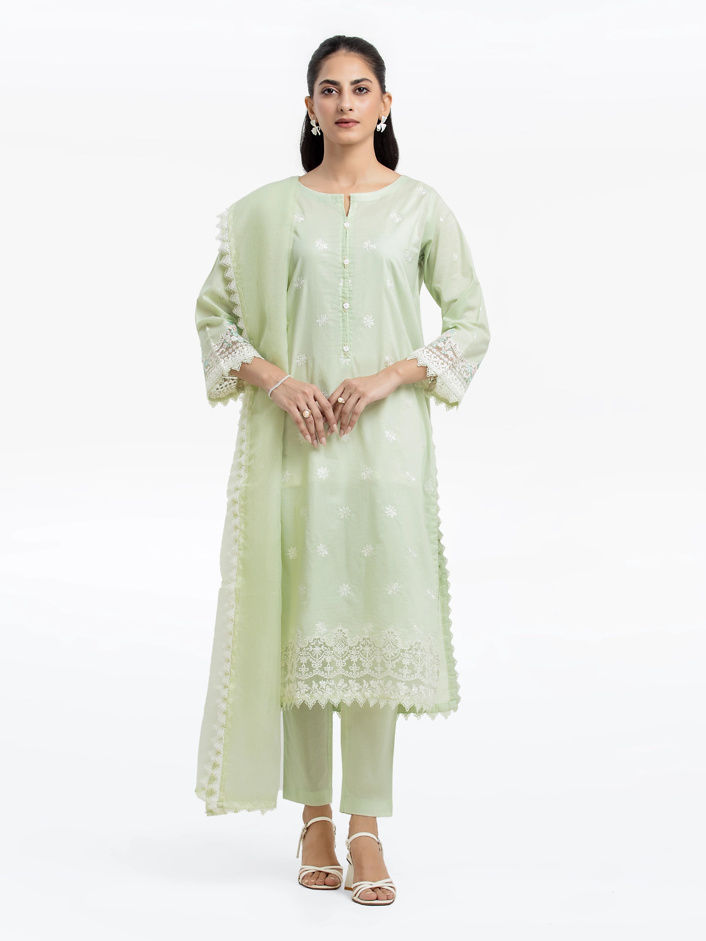 Pret 3Pc Embroidered Cambric Suit - EWTKE24-81057-3P