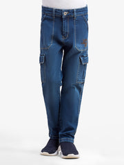 Boy's Denim Blue Denim Pant - EBBDP5-049
