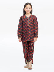 Girl's Khaddar Co-ord Set - EGTKP24-70799ST