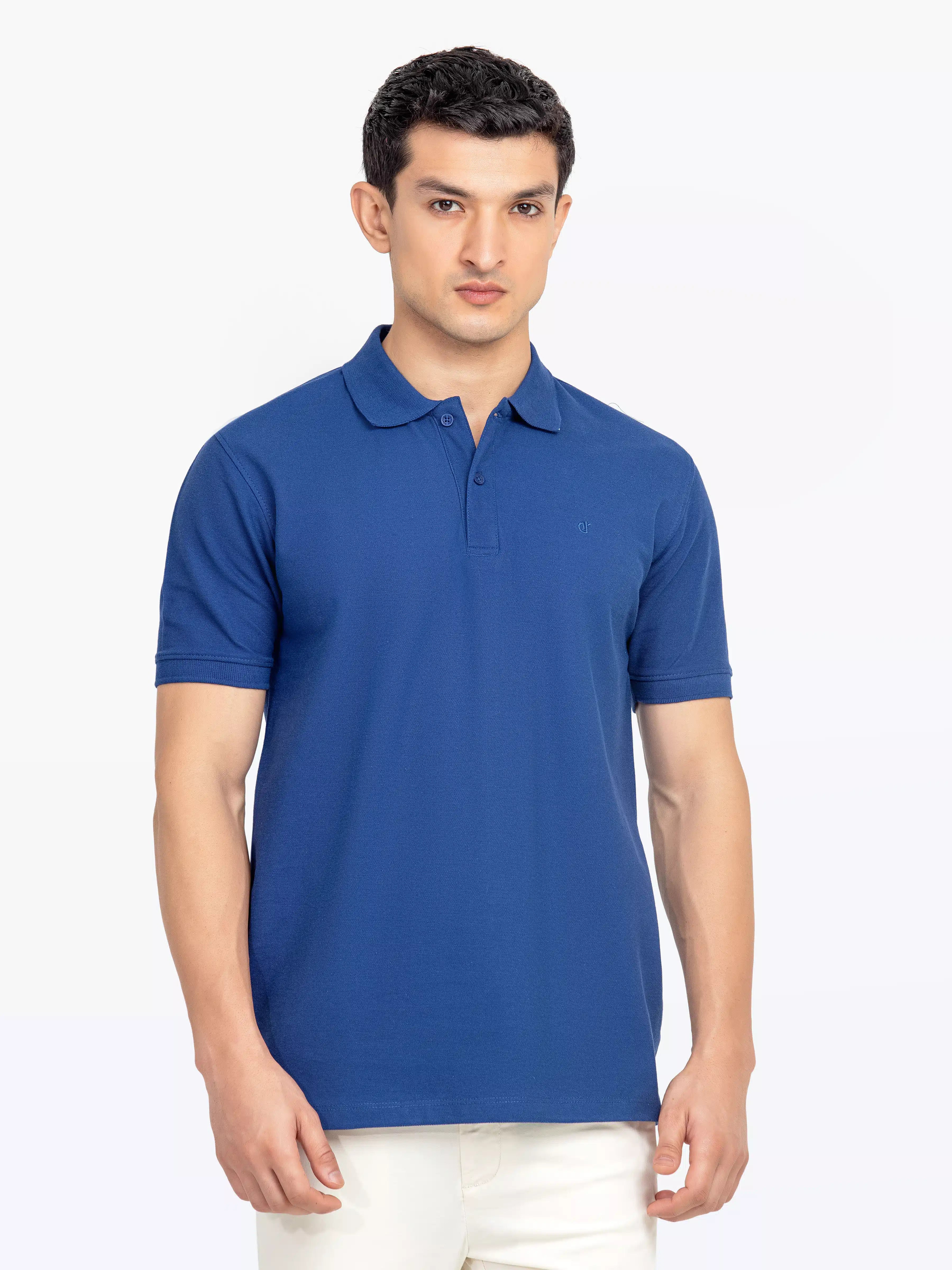 Men's Blue Polo Shirt - EMTPS5-049