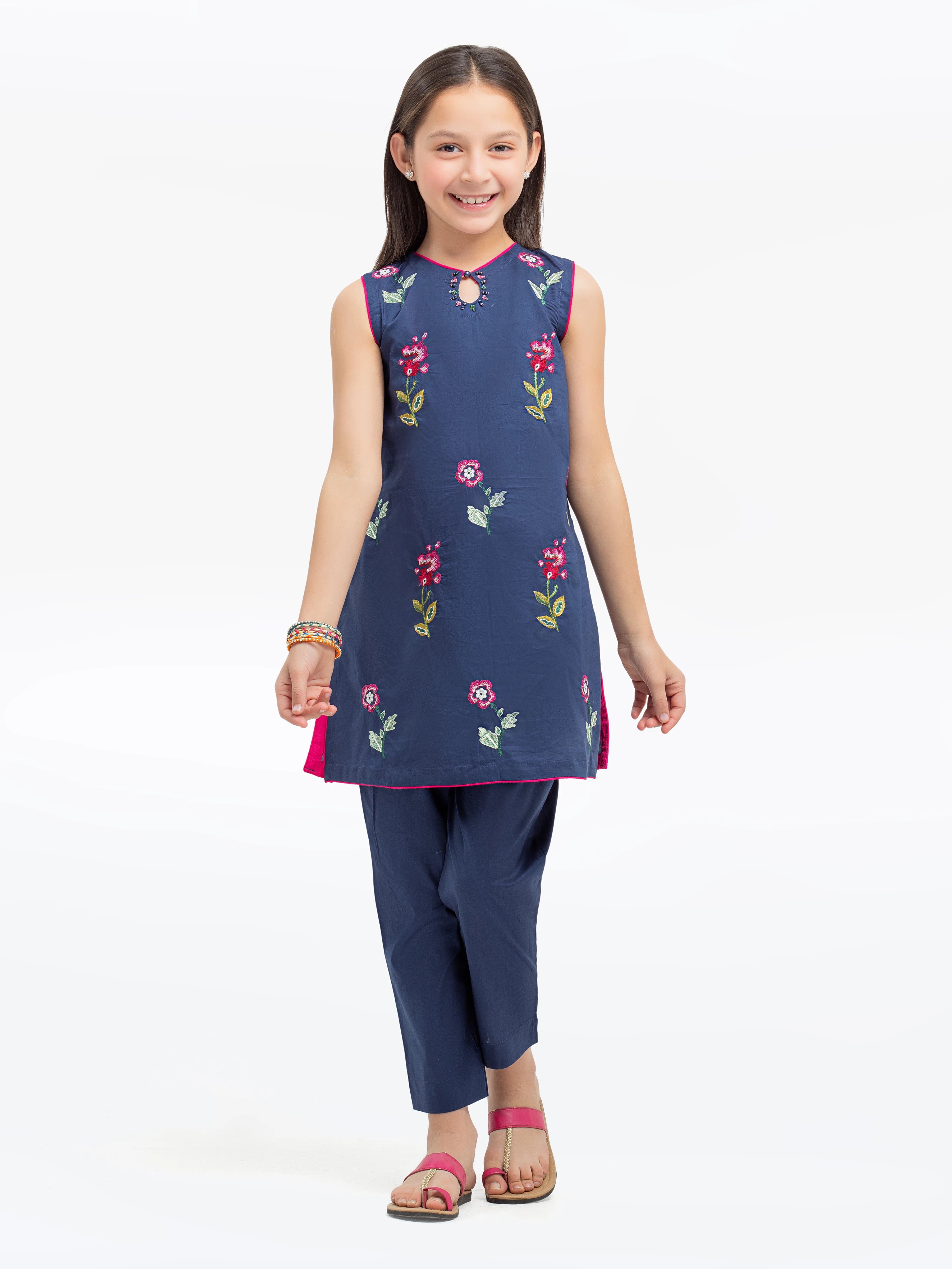 Girl's Navy Blue Pret - EGTKE24-70779ST