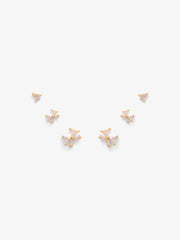 Star Drop Silver Earrings - EAWE5-110