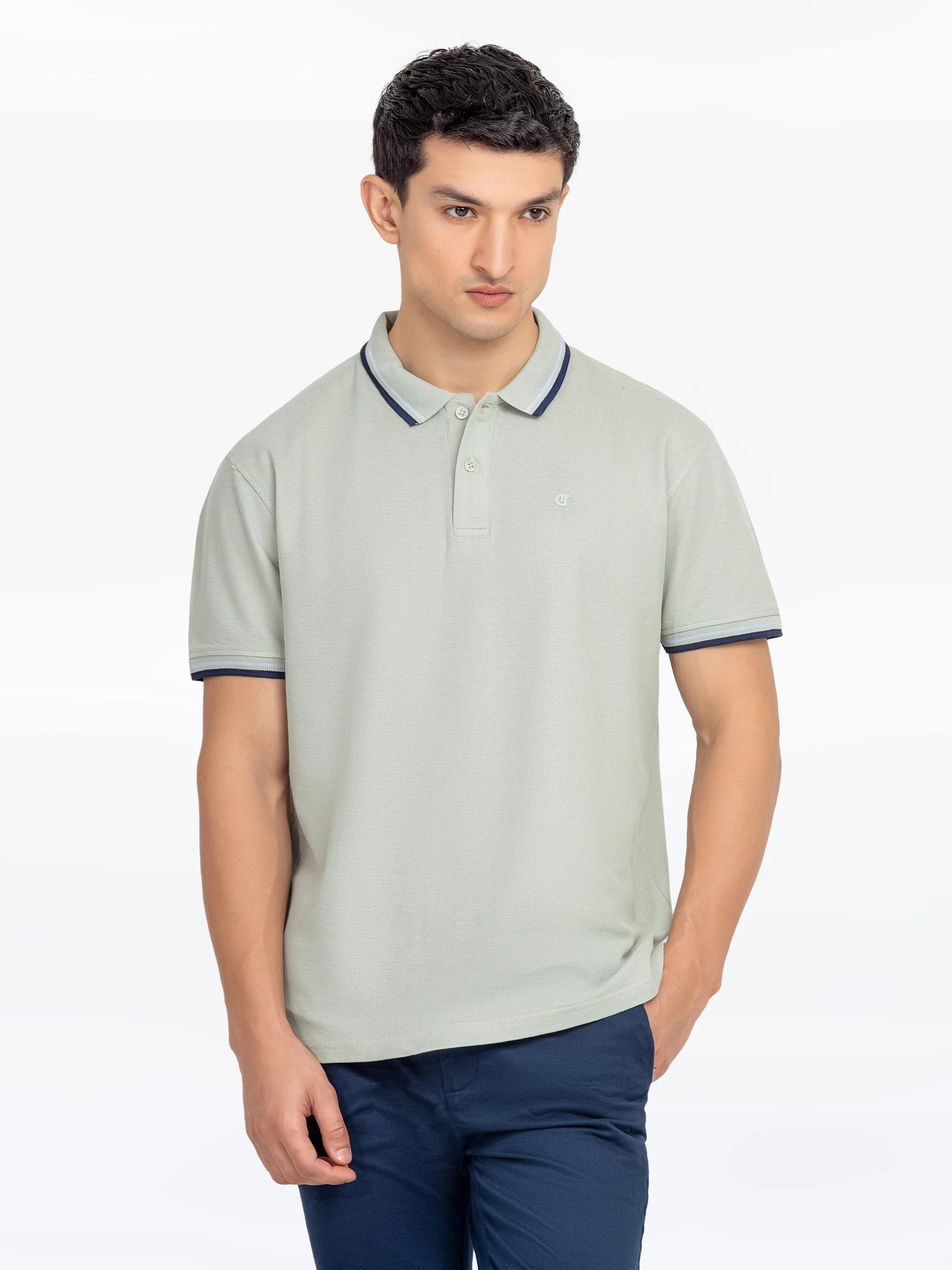 Men's Light Sage Polo Shirt - EMTPS5-058