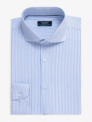 Men's White & Blue Shirt - EMTSB6-214