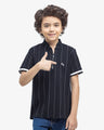 Boy's Black Polo Shirt - EBTPS24-078