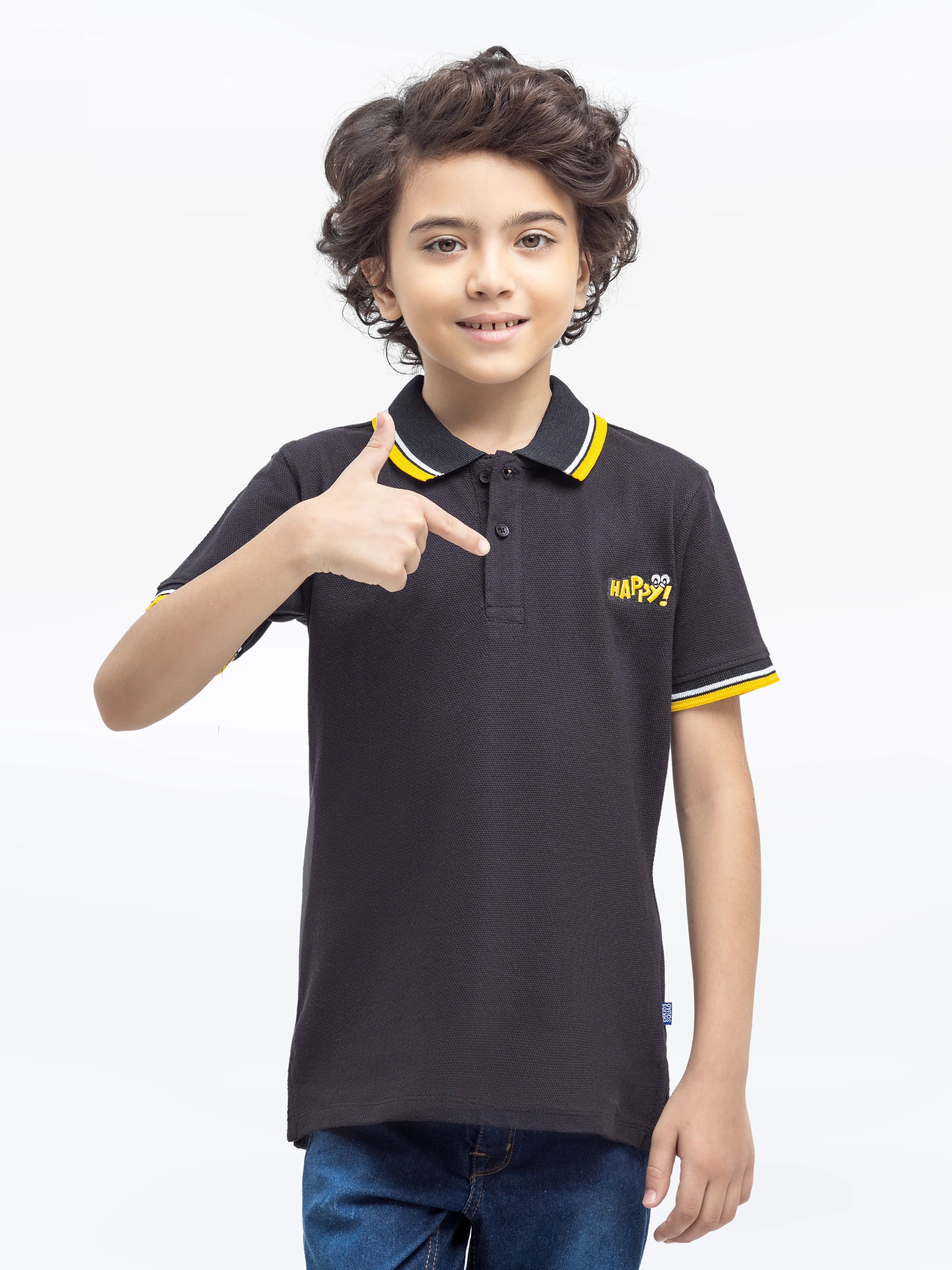 Boy's Black Polo Shirt - EBTPS24-032