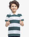 Boy's White & Green Polo Shirt - EBTPS24-028