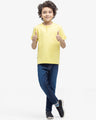 Boy's Light Yellow T-Shirt - EBTTSH24-084