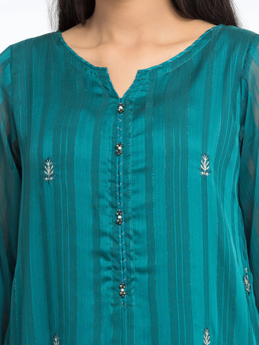 Pret 3Pc Georgette Suit - EWTPLE5-00048-3P