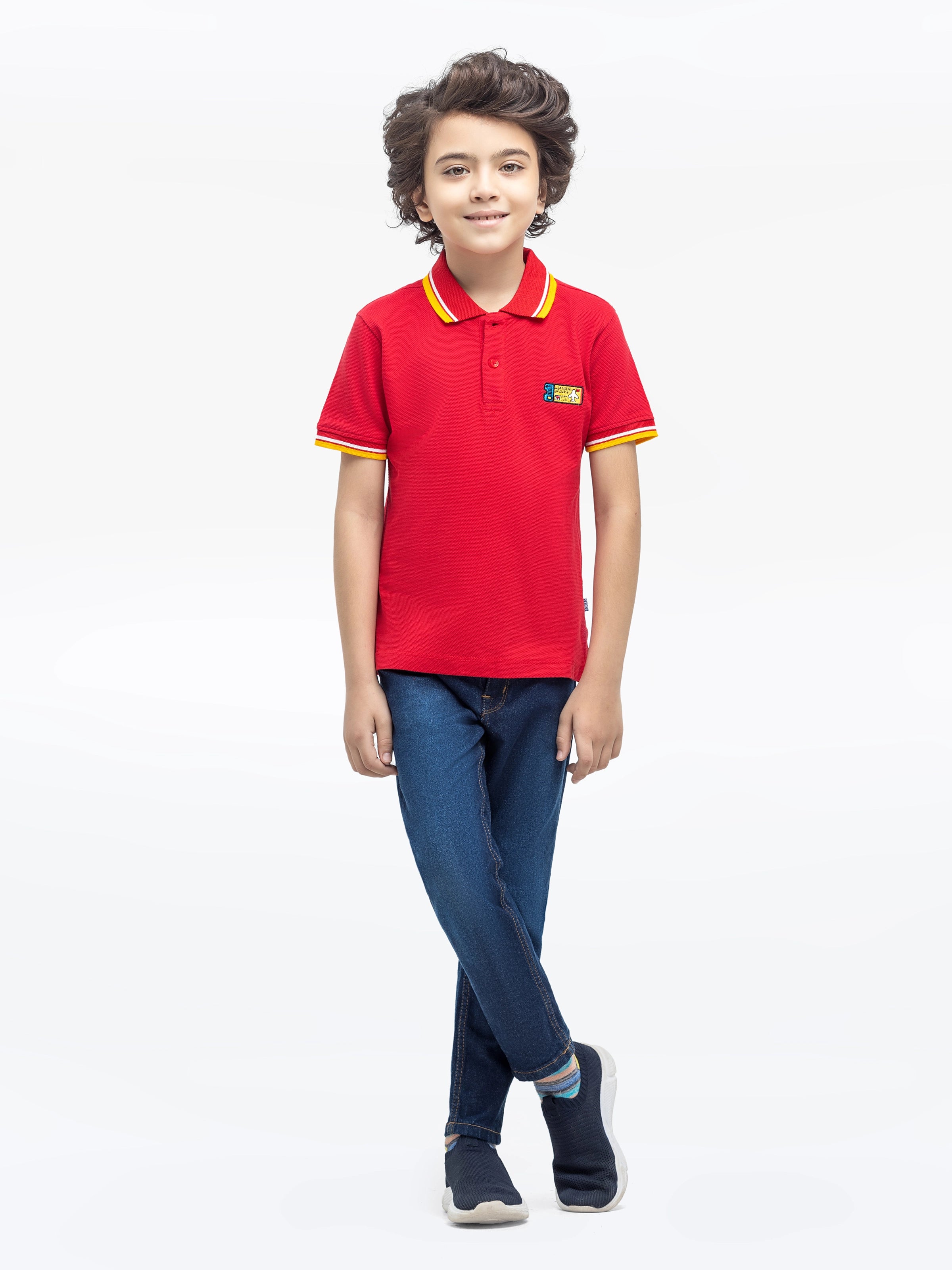 Boy's Red Polo Shirt - EBTPS24-030