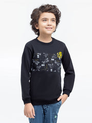 Boy's Black Sweatshirt - EBTSS24-008