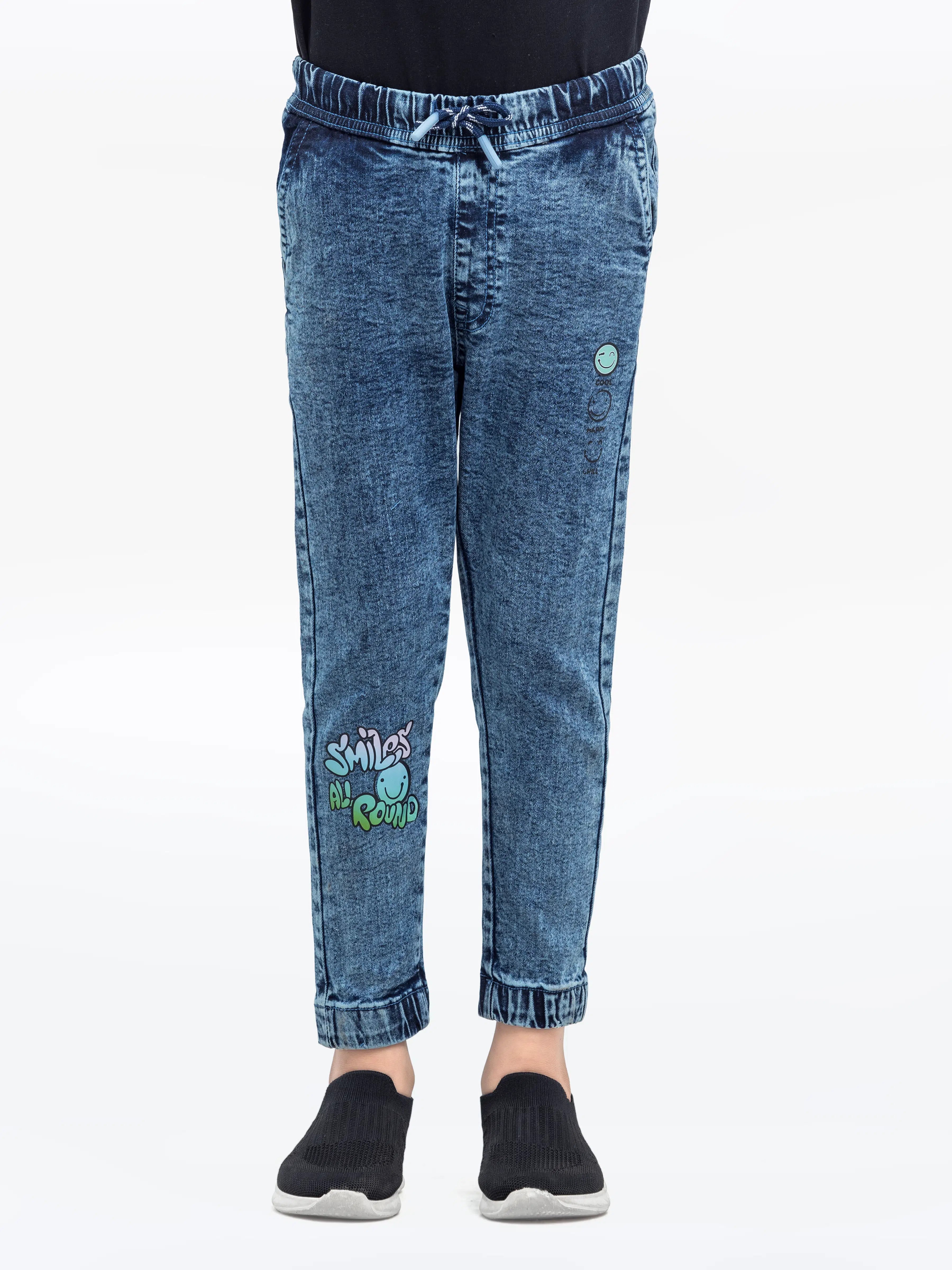 Boy's Vintage Blue Denim Pant - EBBDP24-021