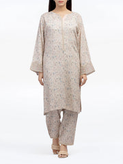 Pret 2Pc Embroidered Raw Silk Shirt Trouser - EWTKE24-81514ST