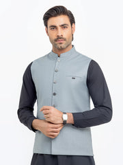 Men's Light Grey Waist Coat - EMTWCP5-35948