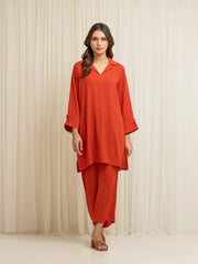Solid Chiffon Co-Ord Set - EWTKS6-86104ST