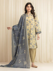 Unstitched Printed Lawn Suit - EWU6A1-36619-3P