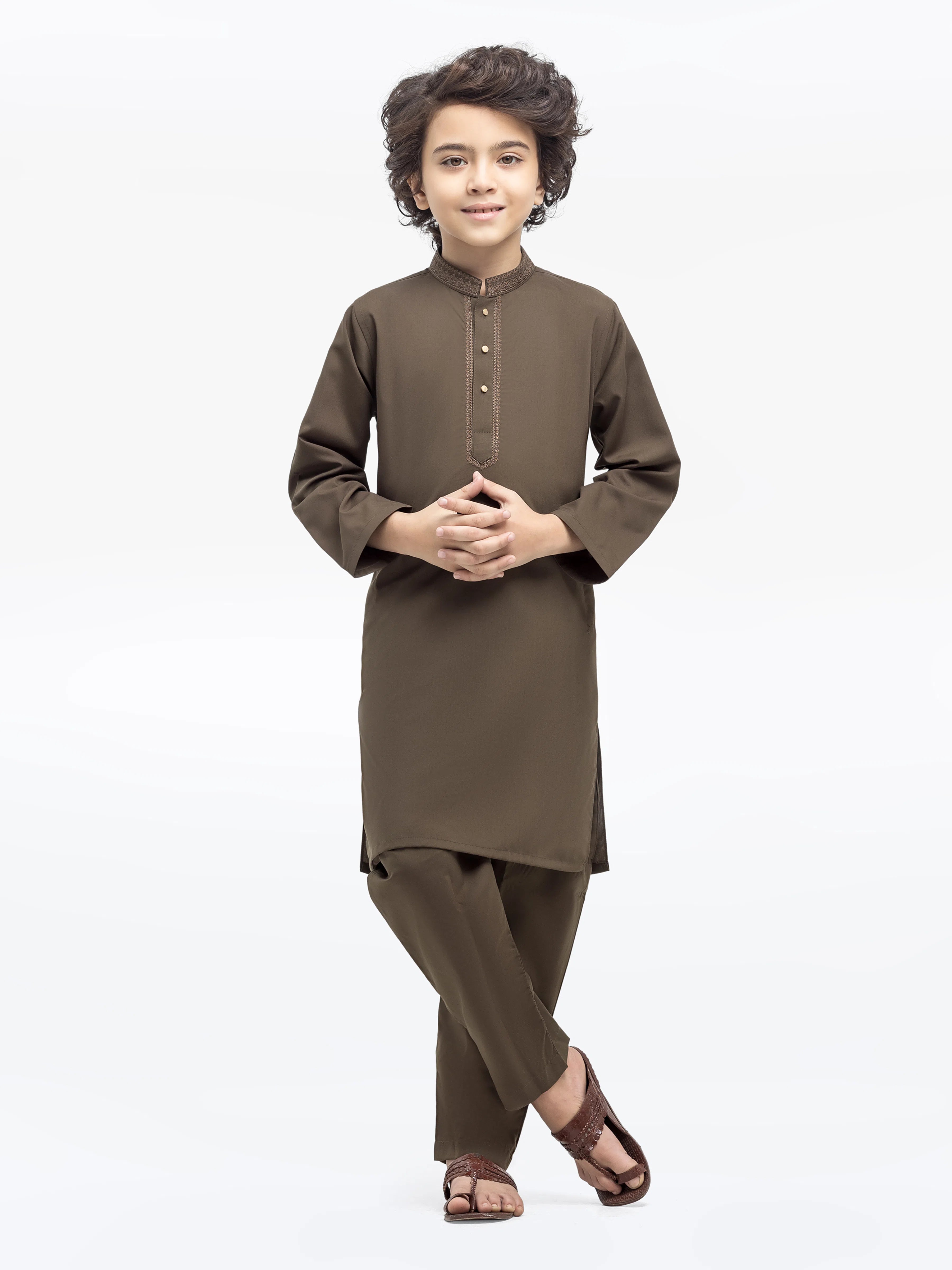 Boy's Mehndi Kurta Pajama - EBTKP5-011