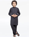 Boy's Dark Grey Kurta Shalwar - EBTKS5-4017