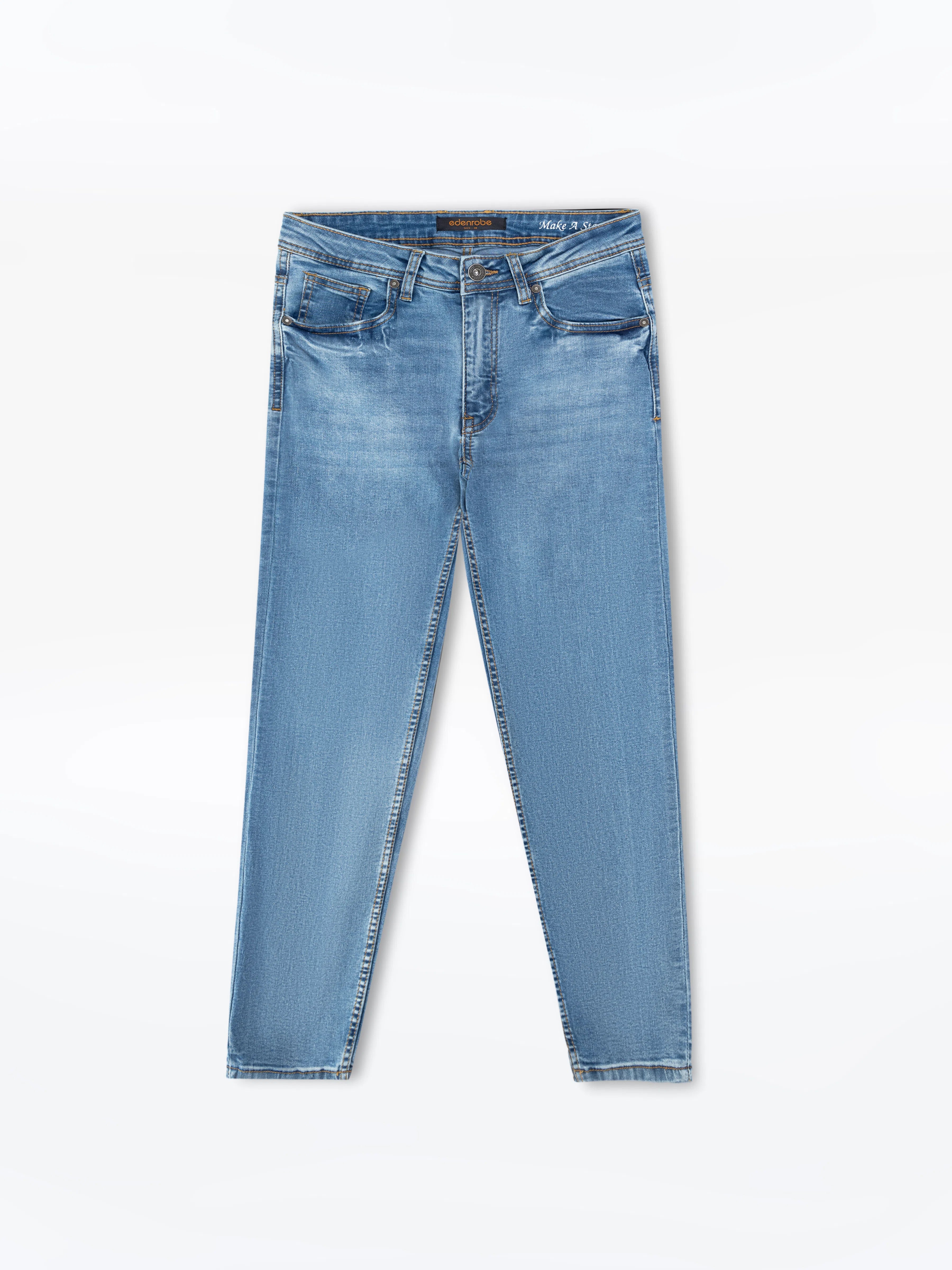 Men's Blue Denim Pant - EMBPD24-011