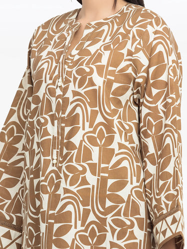 Pret 2Pc Printed Cambric Shirt Trouser - EWTKP5-81674ST