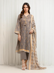 Printed Lawn Suit - EWU6A1-36671-3P