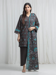 Printed Khaddar Suit - EWU6A3-37035-3P