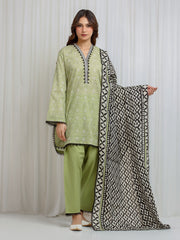 Unstitched Printed Lawn Suit - EWU6A1-36669-3P