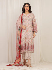 Unstitched Embroidered Cambric Suit - EWU6V2-33510-3P
