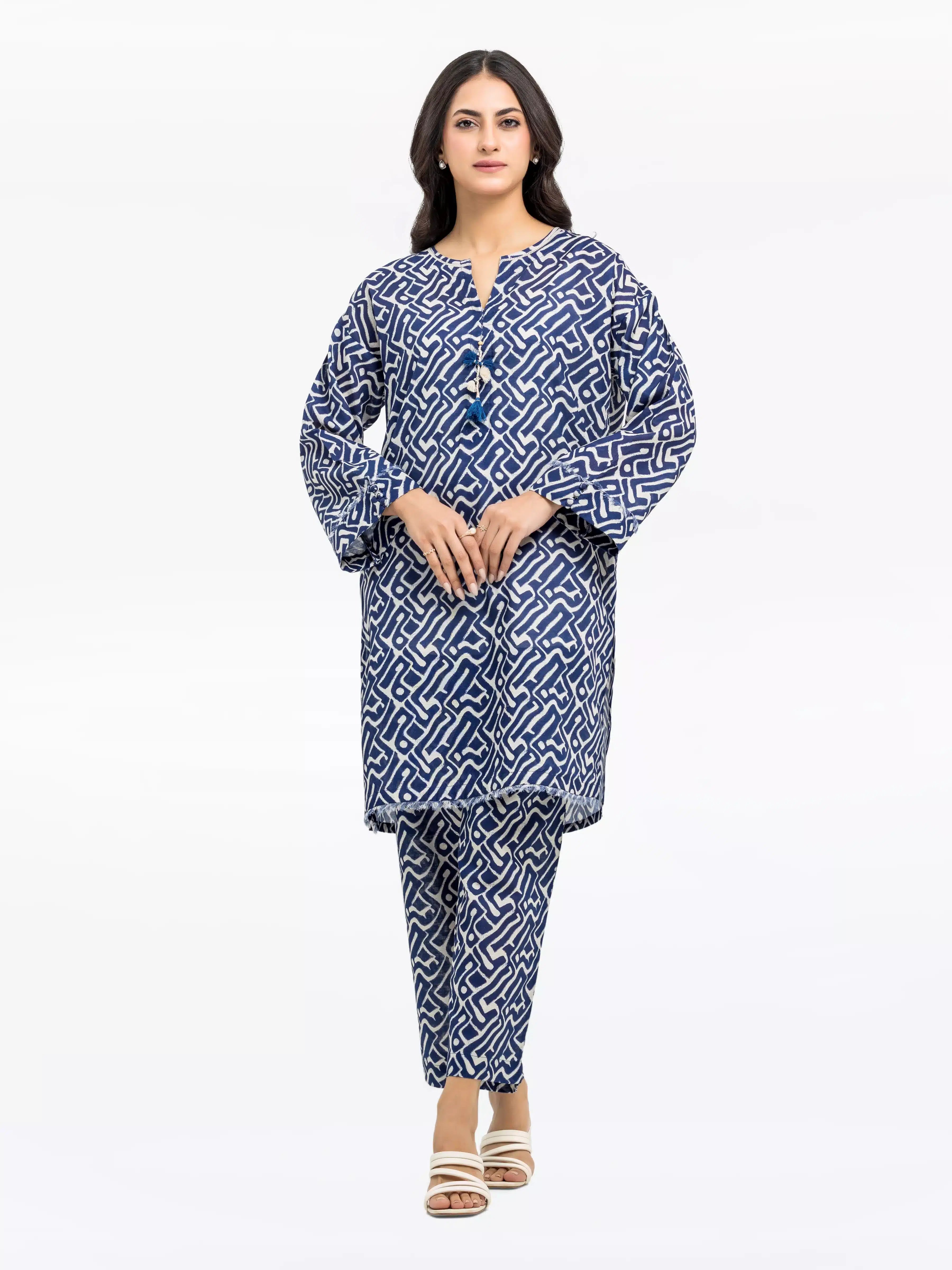 Pret 2Pc Printed Khaddar Co-Ord Set - EWTKP24-81504ST