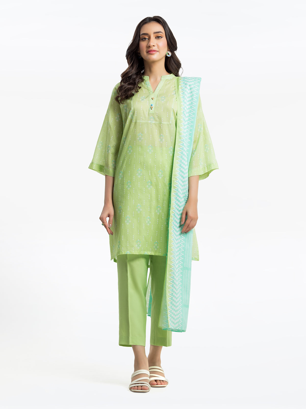 Pret 3Pc Printed Lawn Suit - EWTKP24-81308-3P