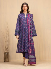 Unstitched Printed Khaddar Suit - EWU5M3-023-3P