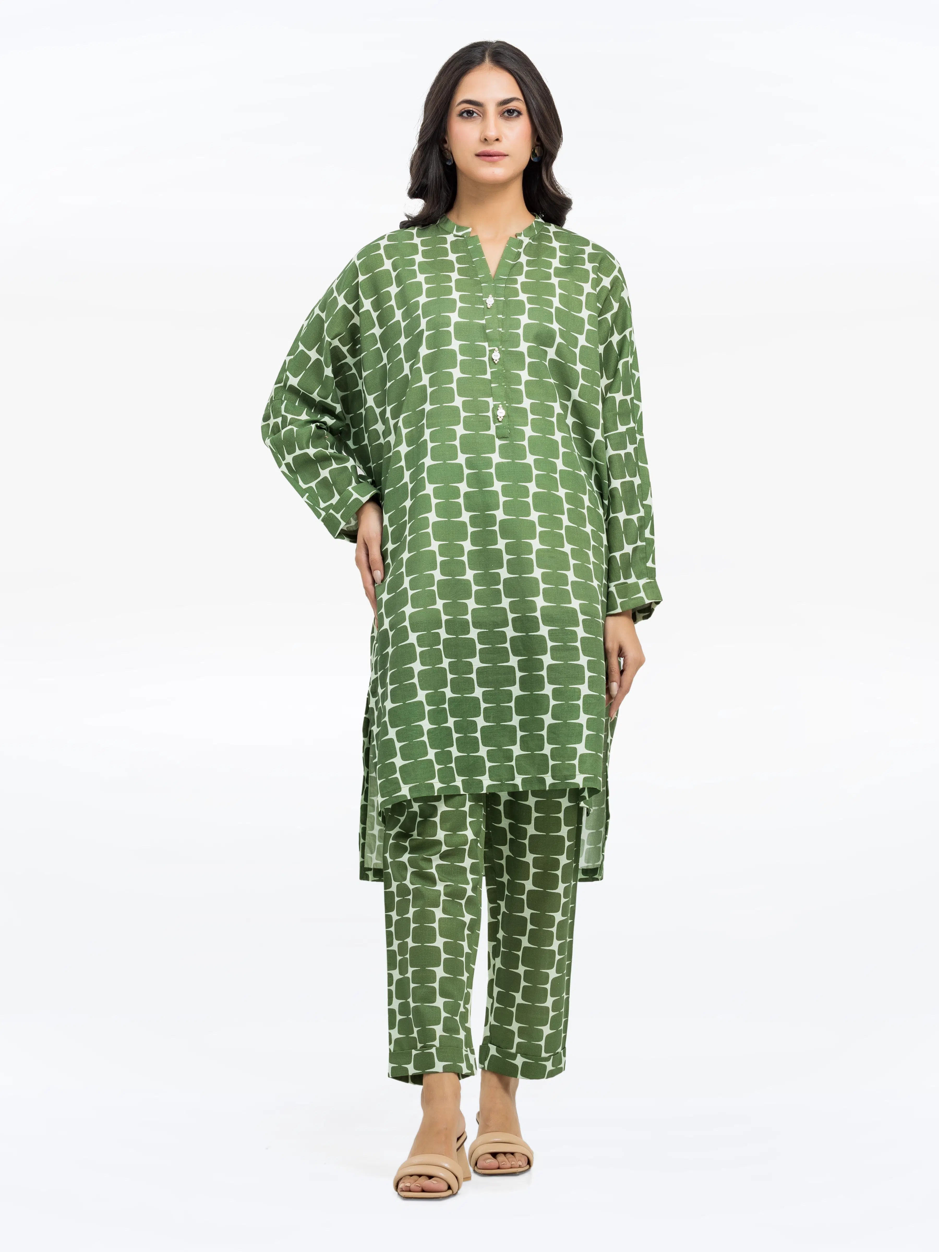 Pret 2Pc Printed Khaddar Co-Ord Set - EWTKP24-81412ST