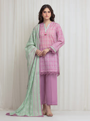 Unstitched Printed Lawn Suit - EWU6A1-36649-3P