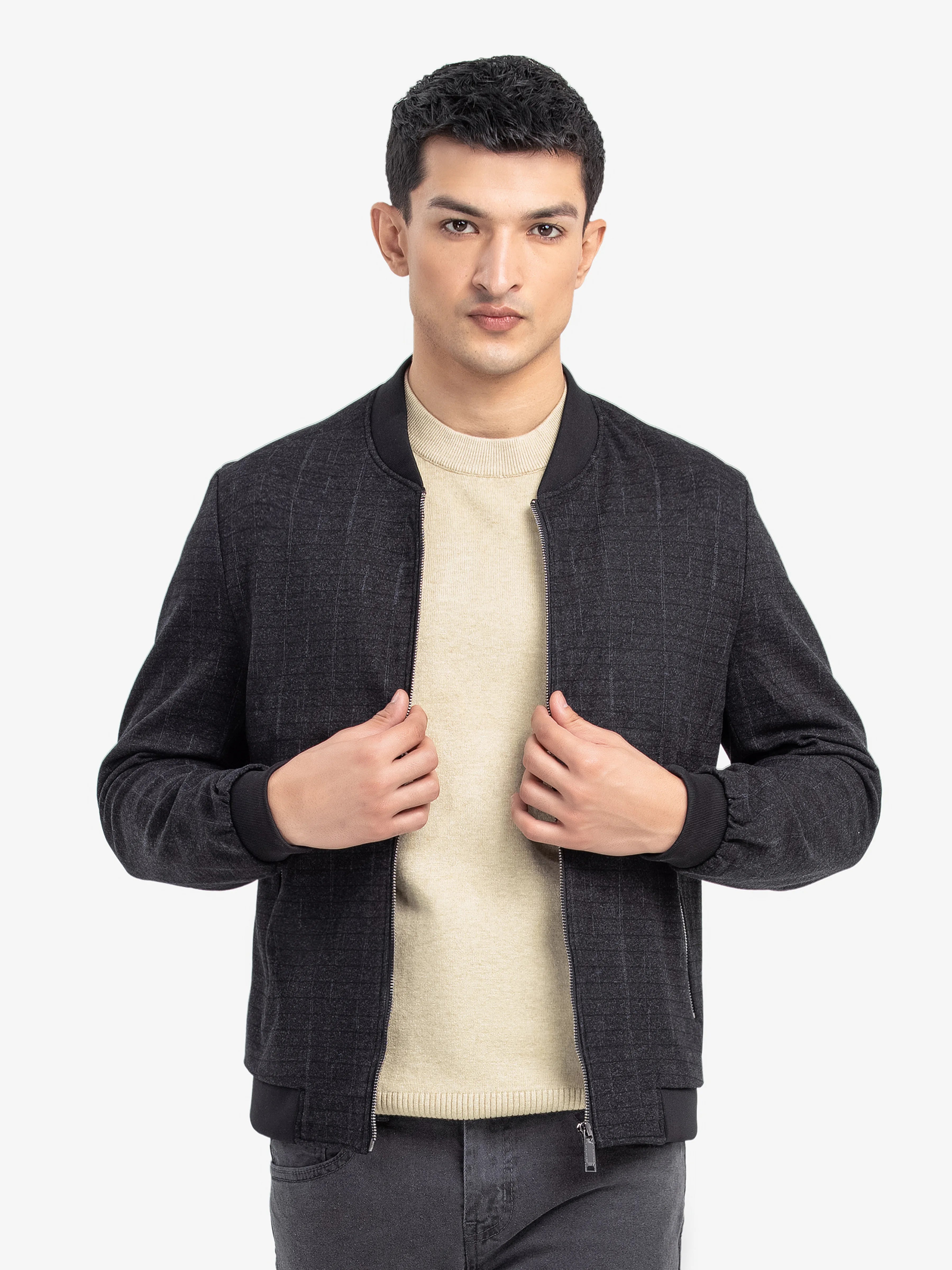 Men's Black Jacket - EMTJ24-022