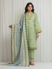 Printed Lawn Suit - EWU6A1-36606-3P