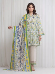Printed Lawn Suit - EWU6A1-36642-3P